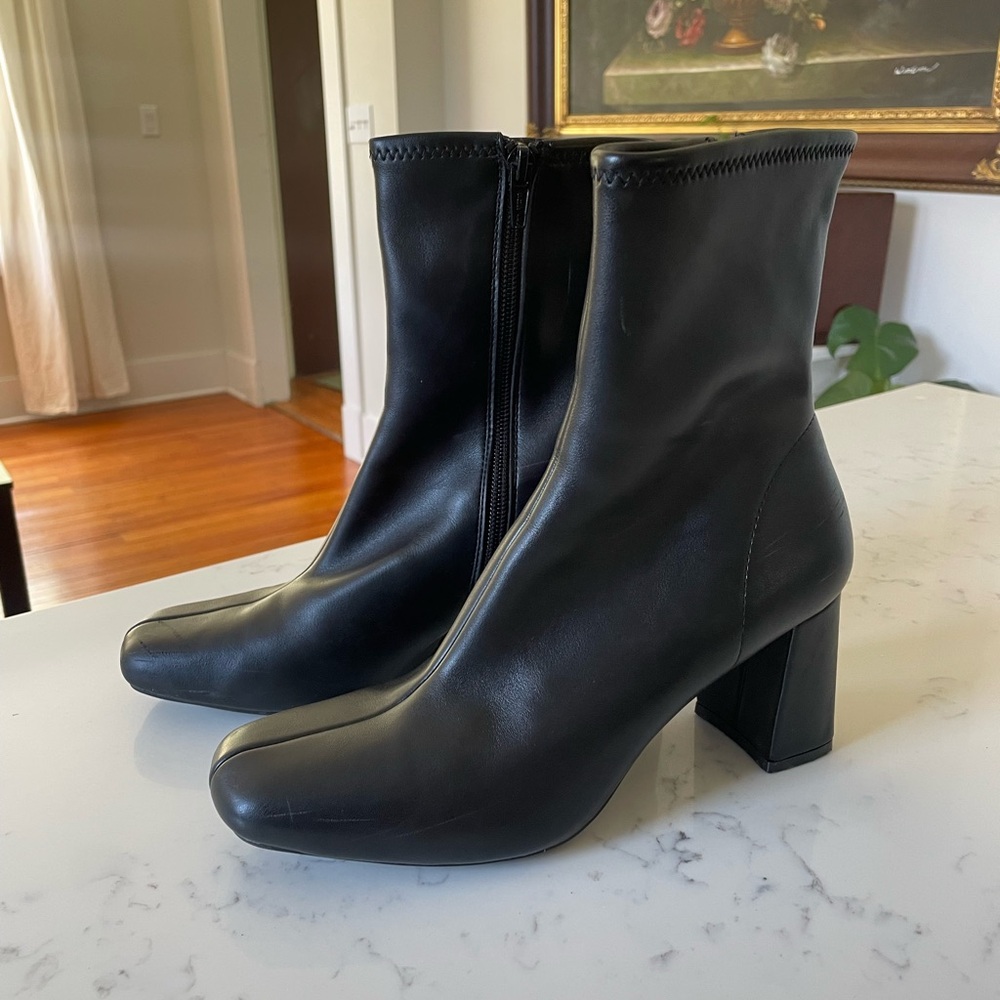 a new day Black Heeled Boots